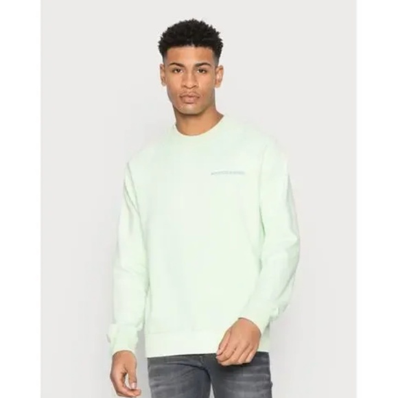 Scotch & Soda Men’s Mint Logo Crewneck Long Sleeves Sweatshirt Size XS RRP $118 - Picture 1 of 7